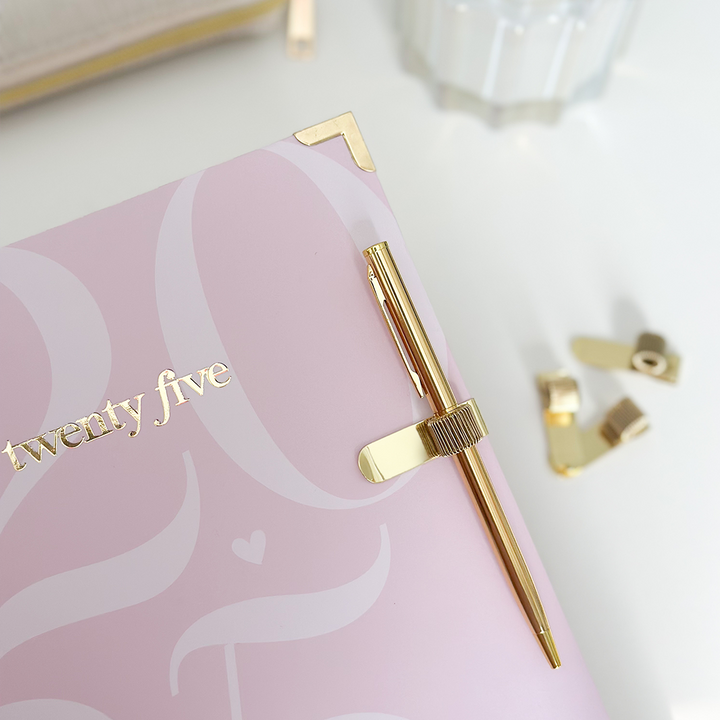 Gold Clip Pen holder